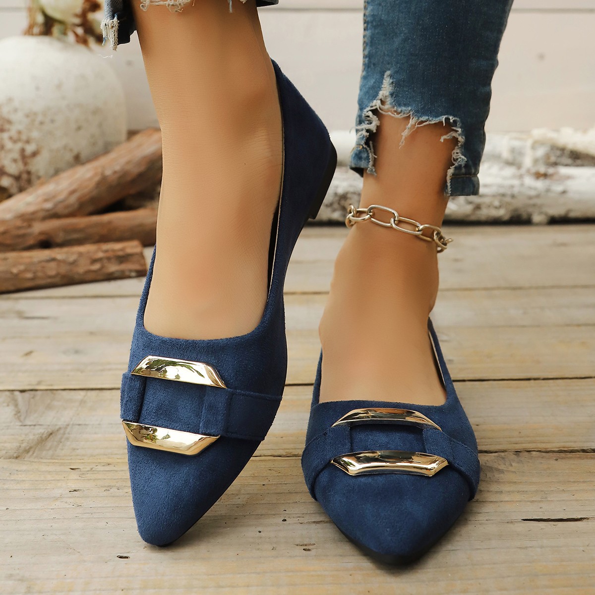 Women'S Shoes Everyday - Spring and Autumn Elegant Pointed Sexy