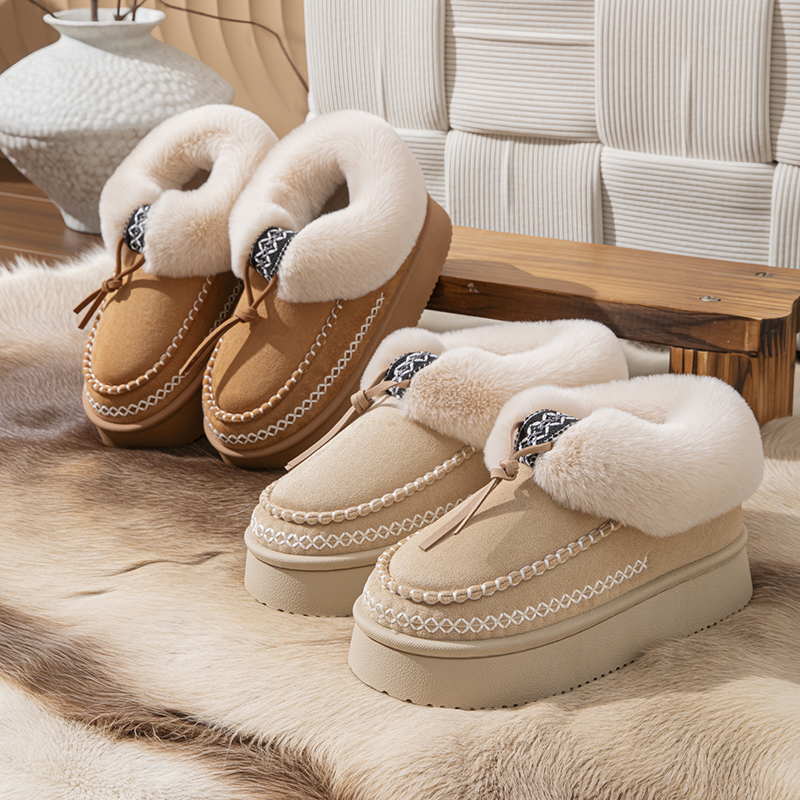 Women Shoes On Sale - Winter Fluffy Women's Slippers Casual Plush