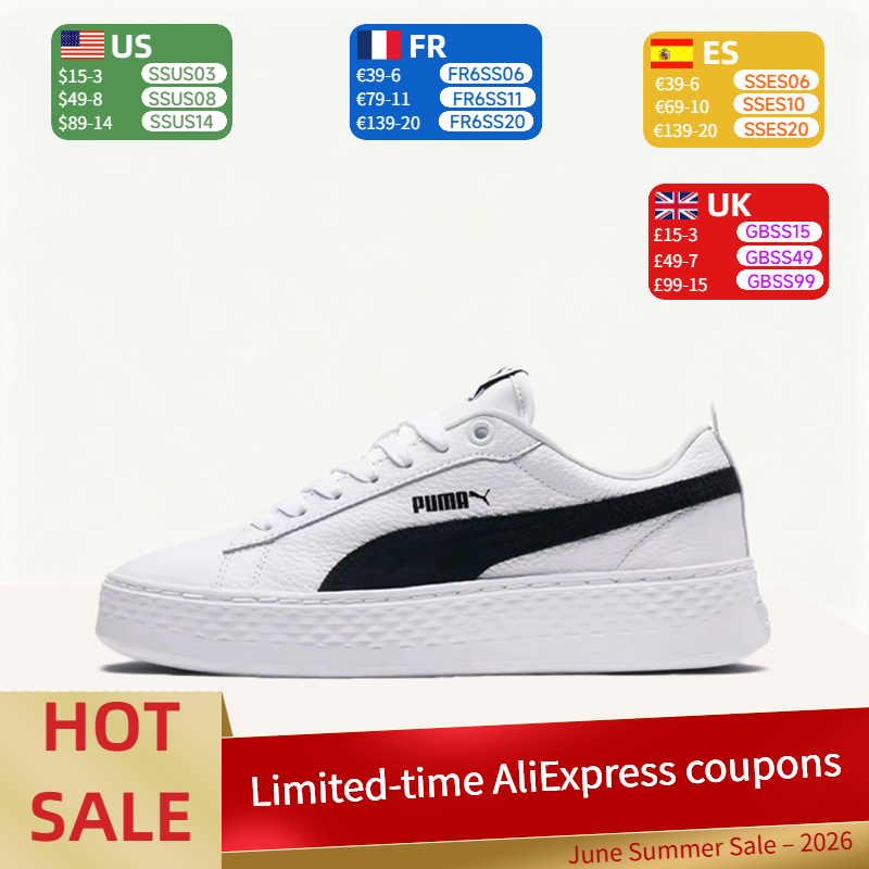 Women'S Shoes Puma Sneakers - Puma Smash Platform: Minimalist, Versatile, Cushioned,