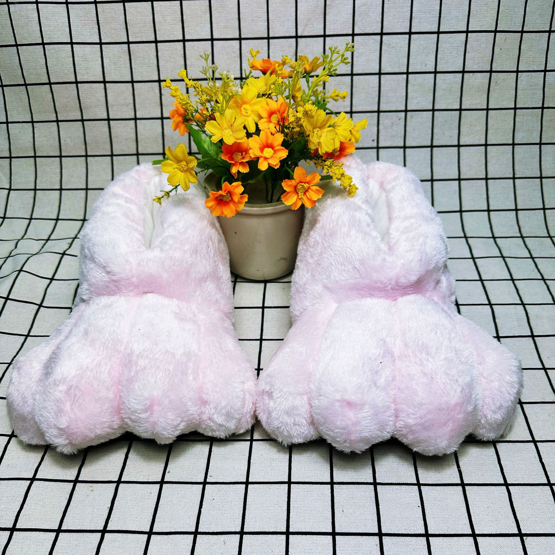 Women'S Shoes Size 40 In Us - In Stock Rabbit Paw Slippers Home