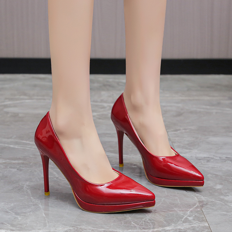 Women'S Shoes Professional - Fashionable Korean Style Round Head Solid