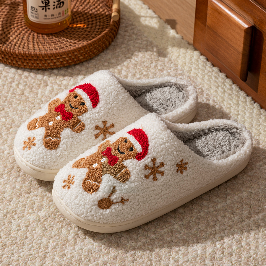 Women Shoes On Sale - Winter Women's Warm Christmas Slippers Cute