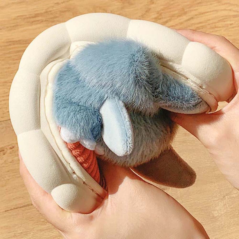 Fluffy Fur Slipper - Cloudy Sharks Slipper Shark Slippers Slides