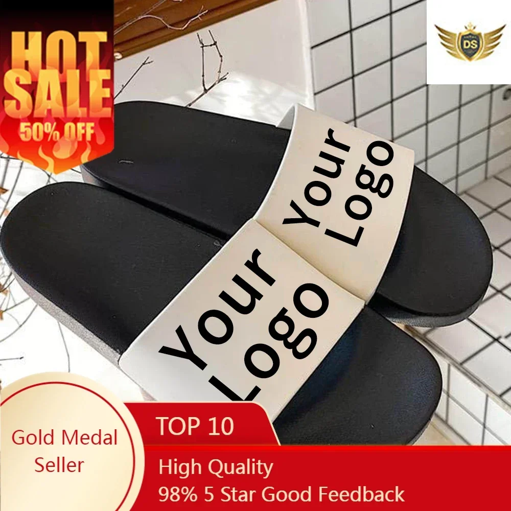 Women Shoes Logo - Custom Shoes Women Slippers Personalized Slide