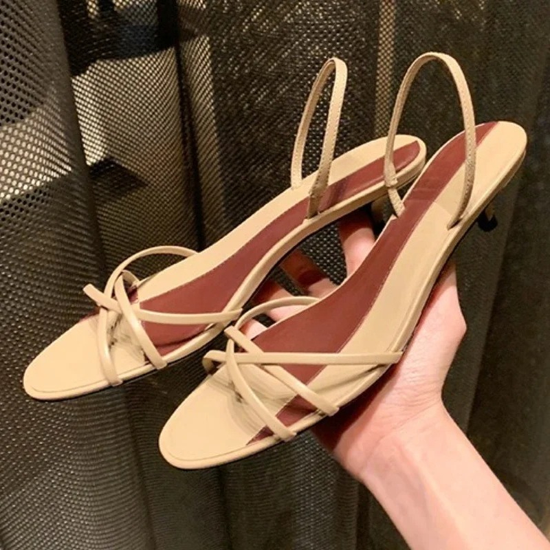 Women’s Cross Strap Kitten Hee - Women'S Shoes Kitten Heels reseña y precio