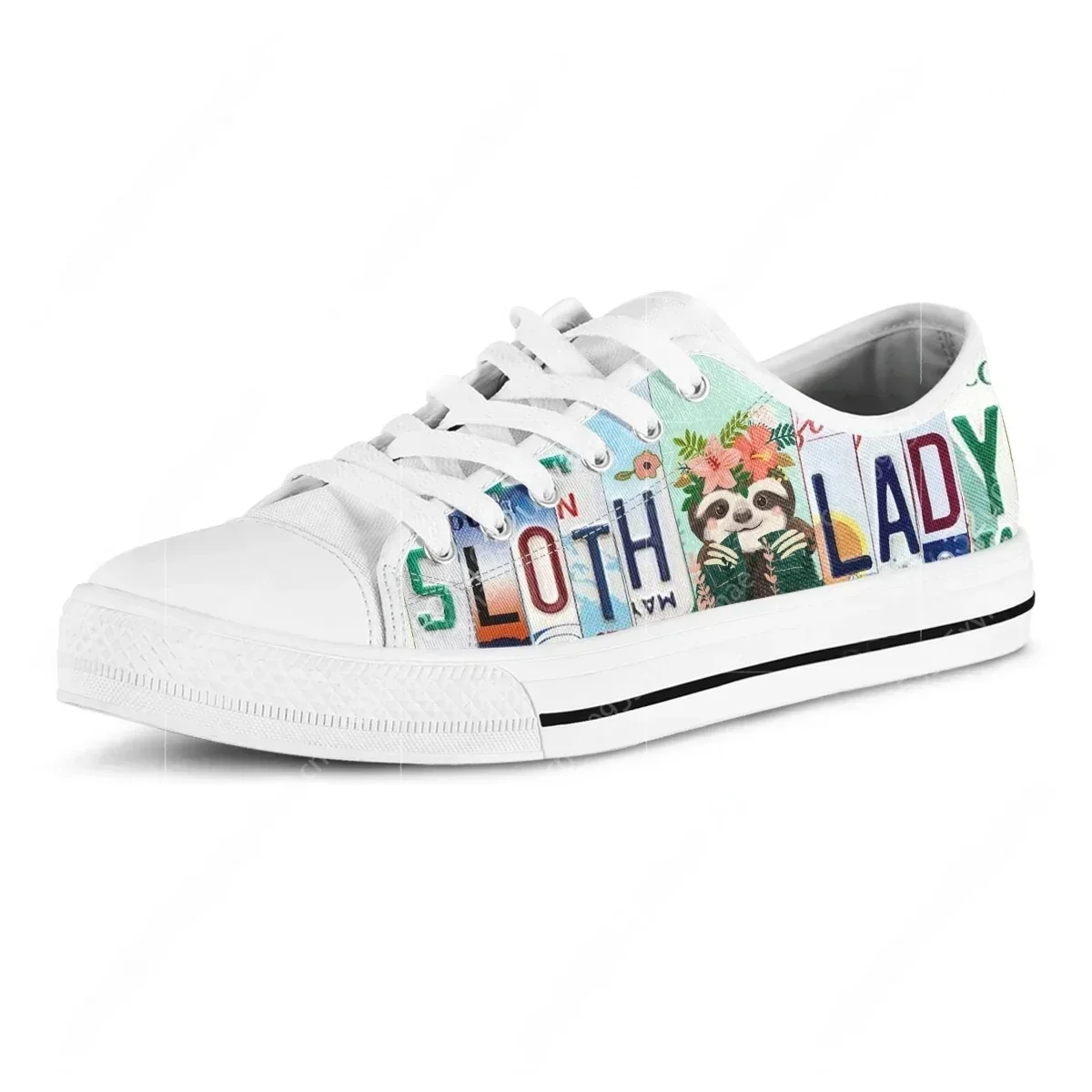 License Plate Sloth Lady Cute  - Women'S Shoes In Size 12 reseña y precio