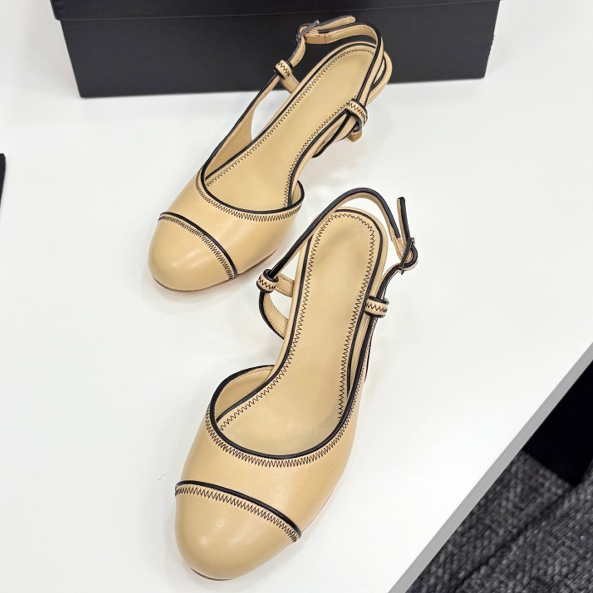 2026 Women's Leather Contrast  - Women'S Shoes Kitten Heels reseña y precio