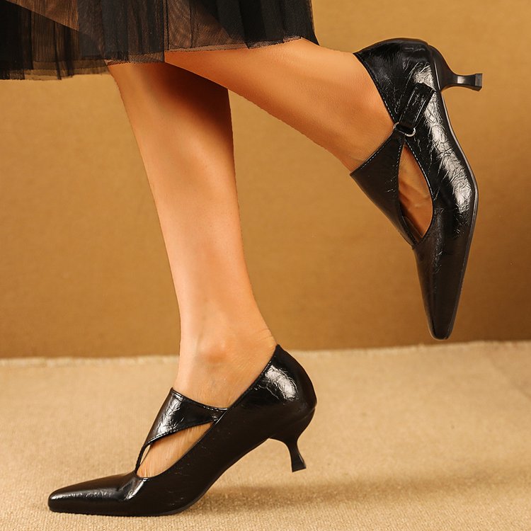 Women's Dark Retro Kitten Heel - Women'S Shoes Kitten Heels reseña y precio