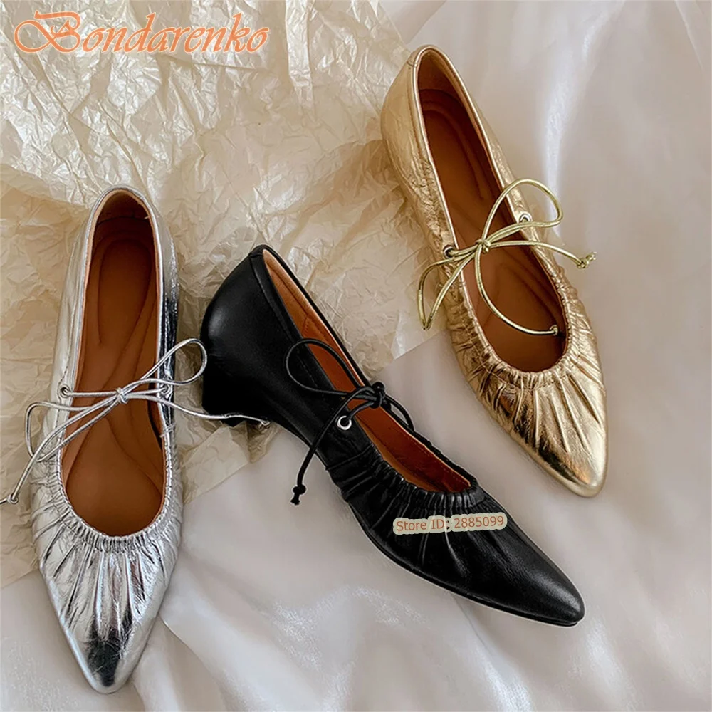 Retro Pleated Pumps Women Sexy - Women Shoes Casual reseña y precio