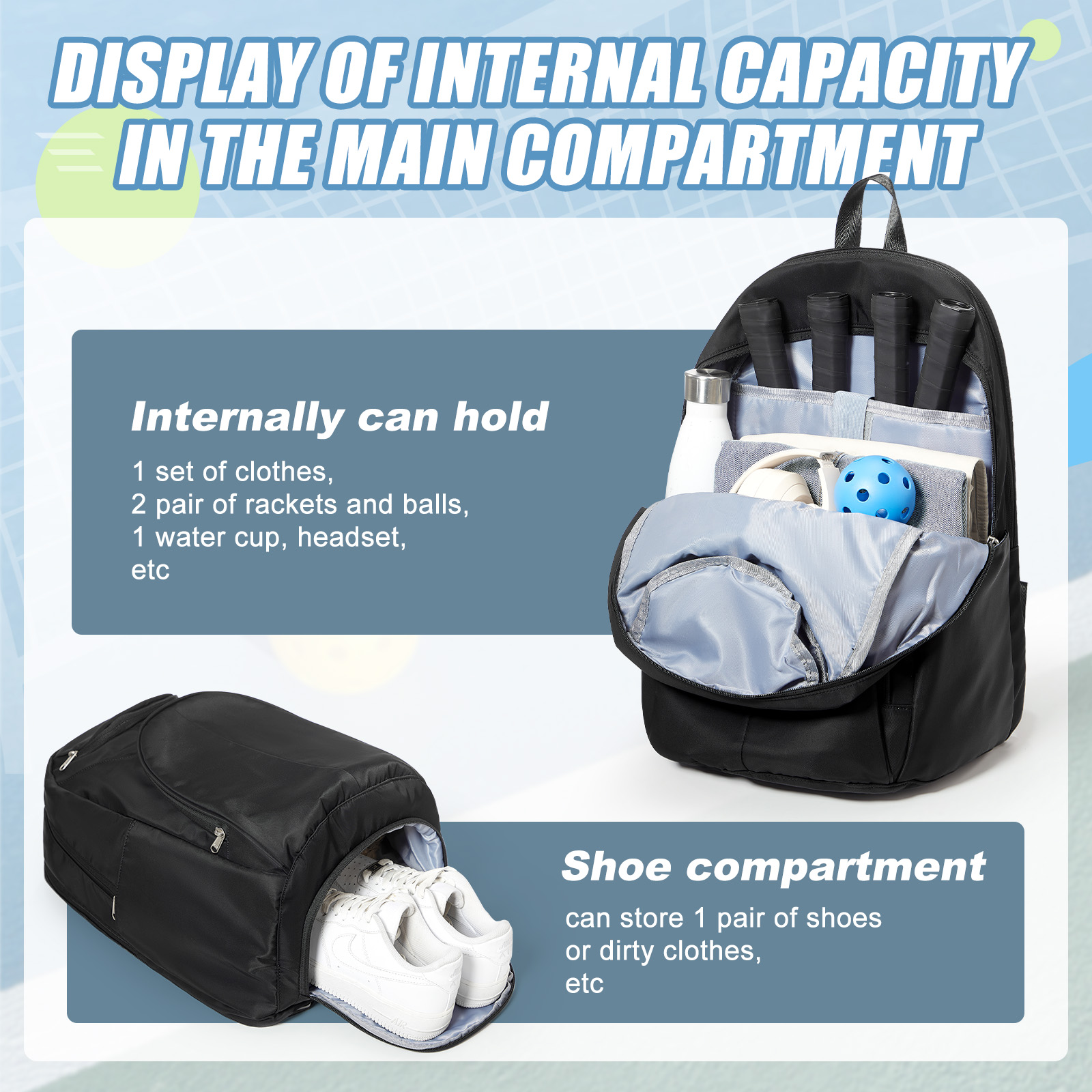 Tennis Bag Tennis Backpack 2 R - Women Shoes Casual reseña y precio