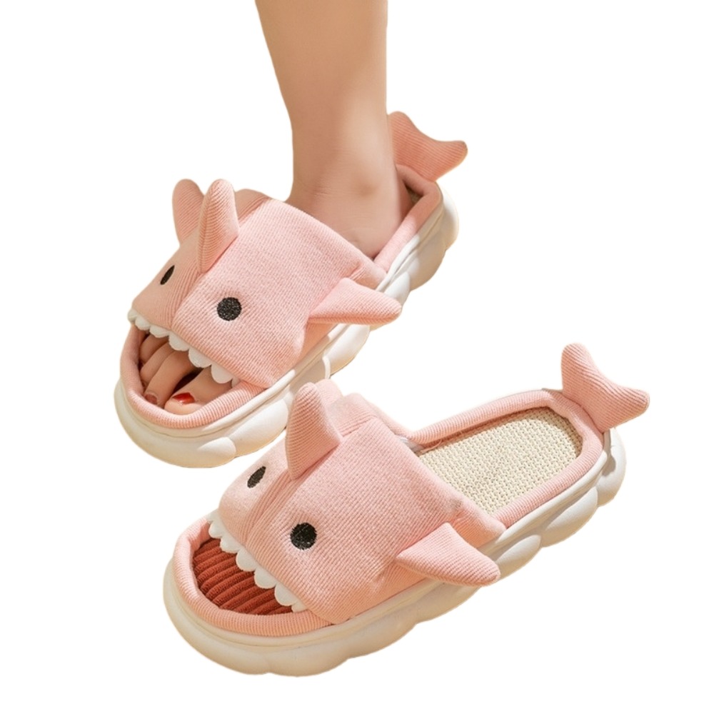 Linen Shark Plush Slippers Win - Fluffy Fur Slipper reseña y precio
