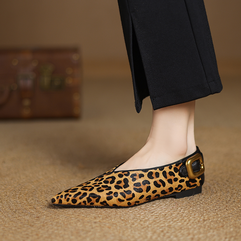 2026 New Spring Trend Genuine  - Pointed Toe Flat reseña y precio