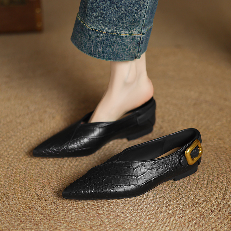 2026 New Spring Trend Genuine  - Pointed Toe Flat reseña y precio