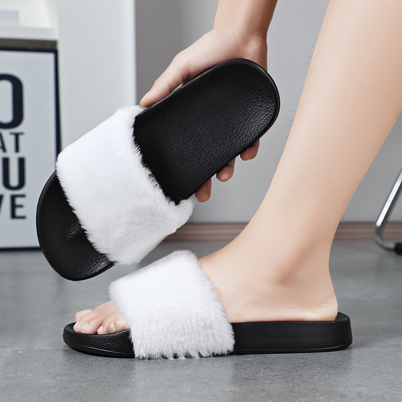 Fluffy Slippers Women Home Aut - Fluffy Fur Slipper reseña y precio