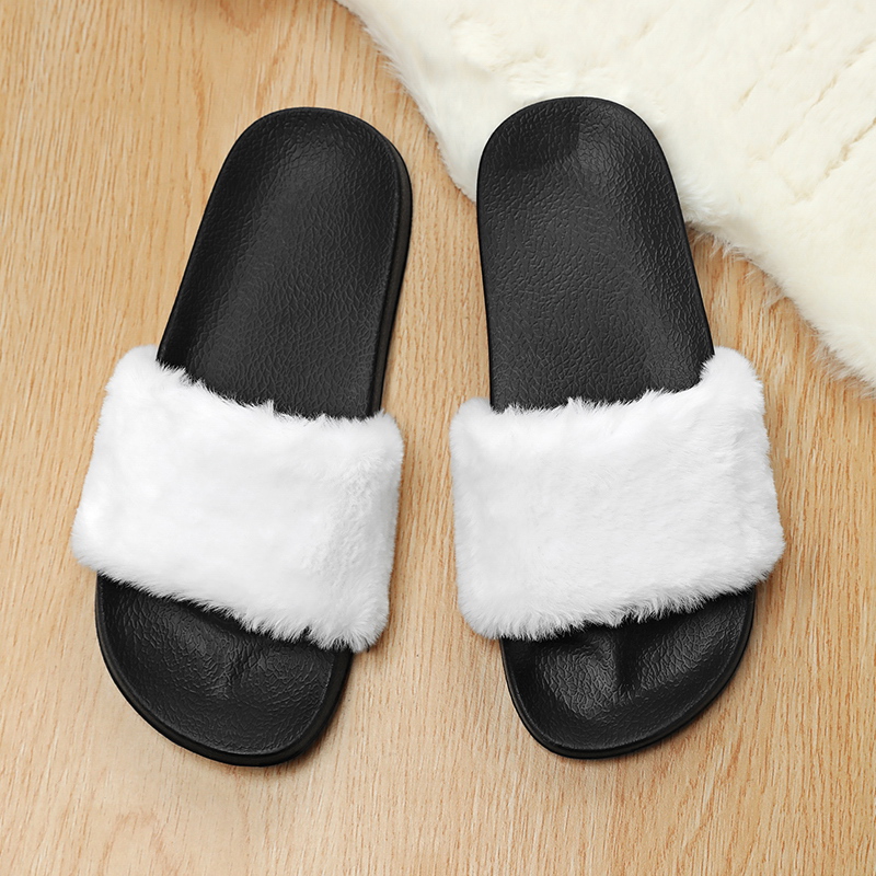 Fluffy Slippers Women Home Aut - Fluffy Fur Slipper reseña y precio