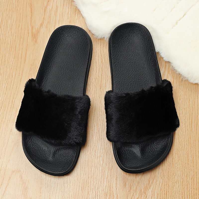 Fluffy Slippers Women Home Aut - Fluffy Fur Slipper reseña y precio
