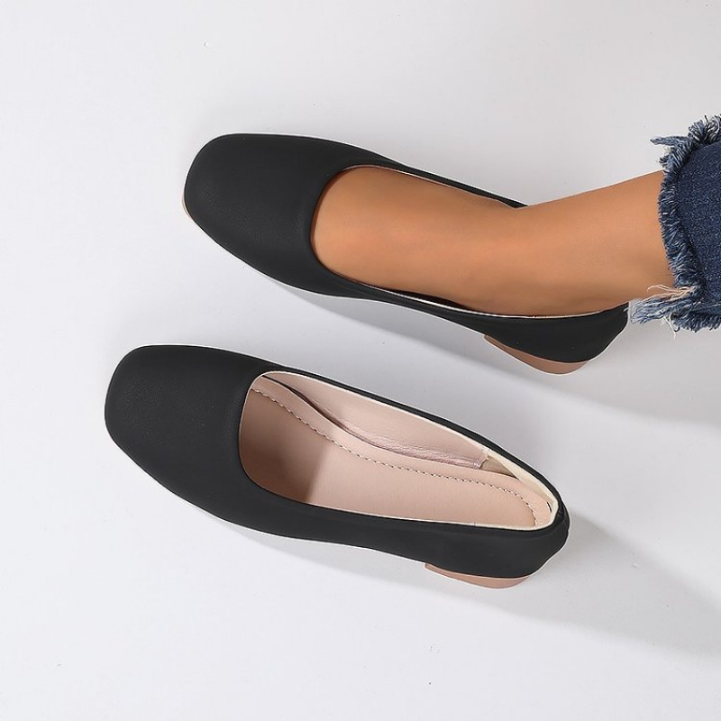 Soft Leather Round Toe Slip-On - Women Shoes Casual reseña y precio