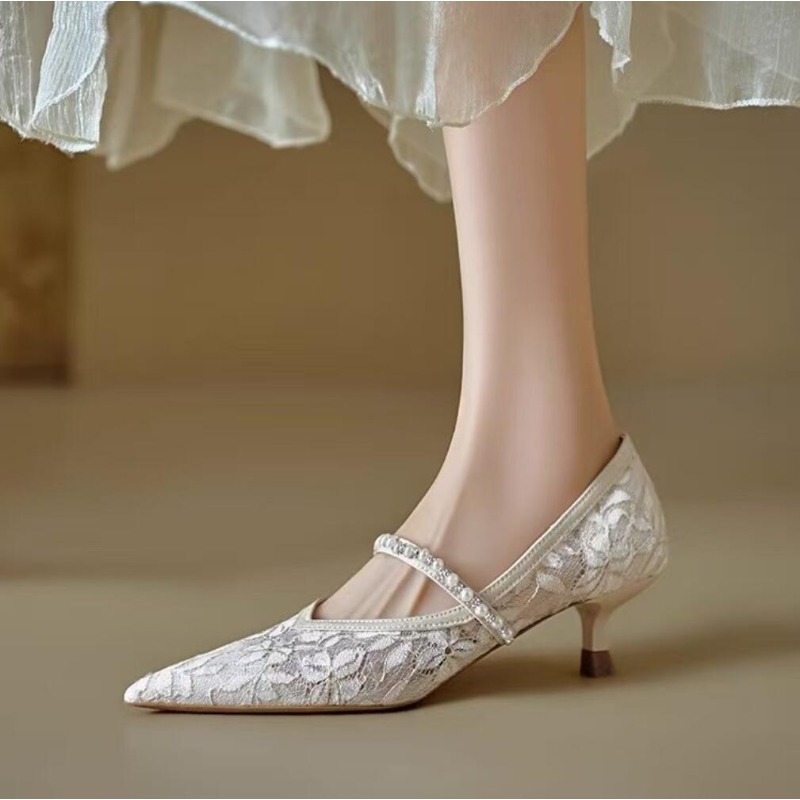 Sexy Lace Embroidery High Heel - Women'S Shoes Size 40 In Us reseña y precio
