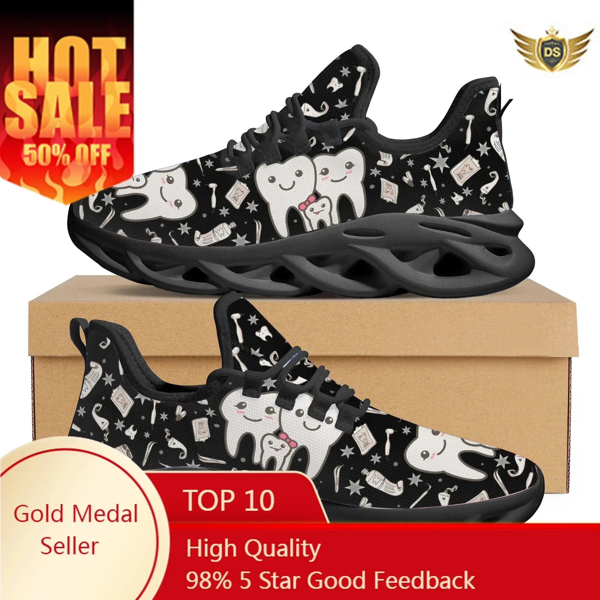 Cute Dental Design Sneakers La - Women Shoes For Walking reseña y precio