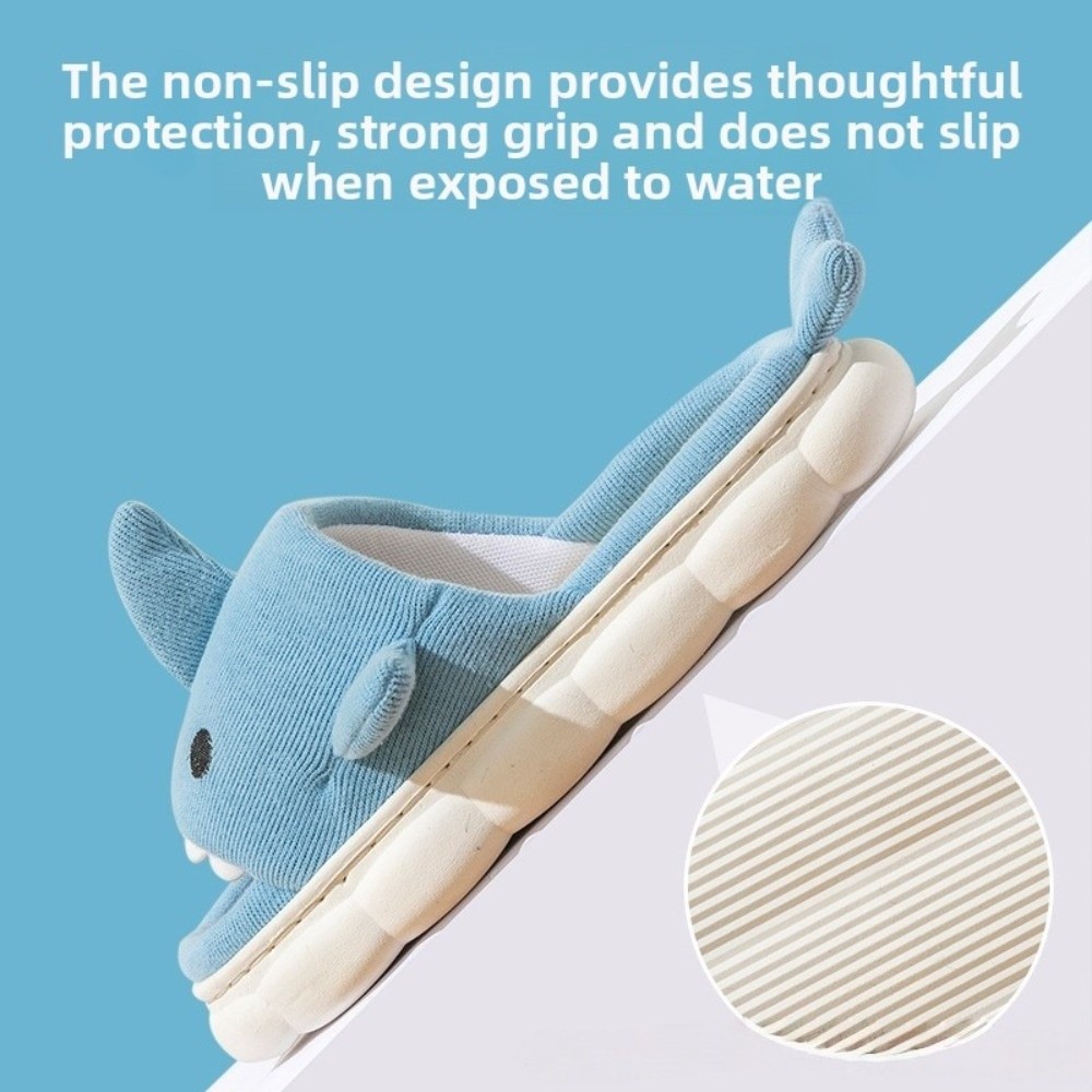 Linen Shark Plush Slippers Plu - Fluffy Fur Slipper reseña y precio