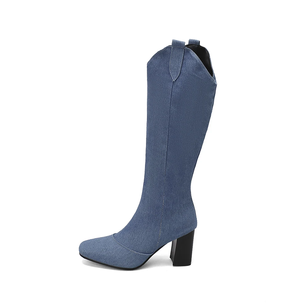 New Winter Black Blue Women Kn - Women'S Shoes In Size 12 reseña y precio