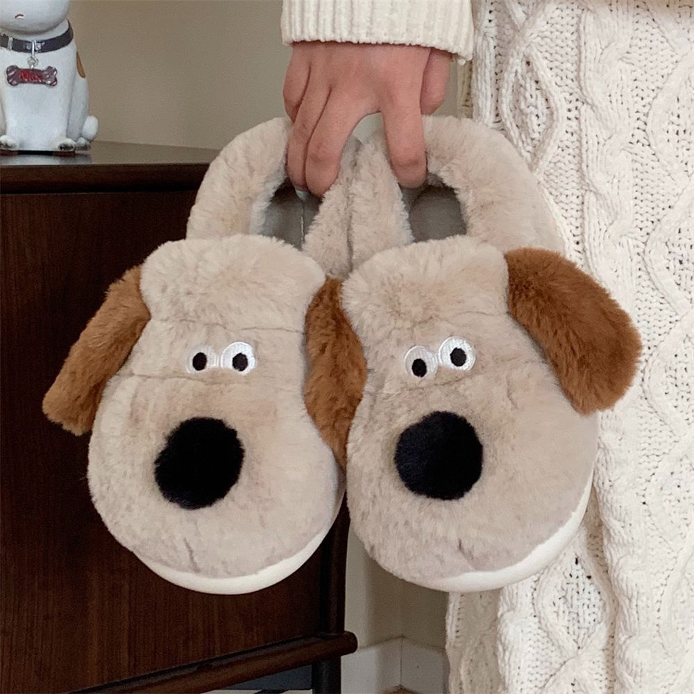 Size36-45 Hug Dog Slippers Gir - Fluffy Fur Slipper reseña y precio