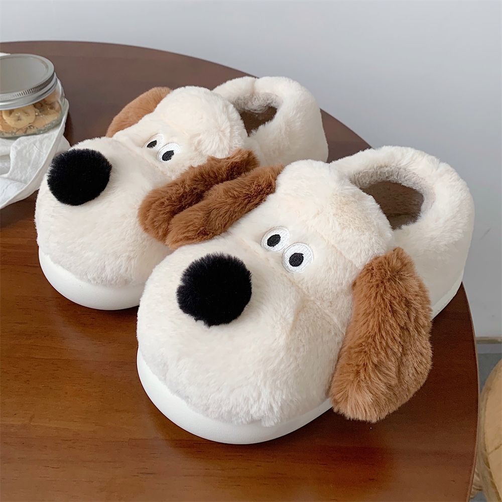 Size36-45 Hug Dog Slippers Gir - Fluffy Fur Slipper reseña y precio