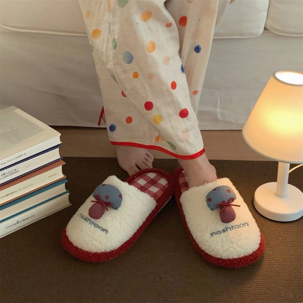 Women's mushroom slippers wome - Fluffy Fur Slipper reseña y precio