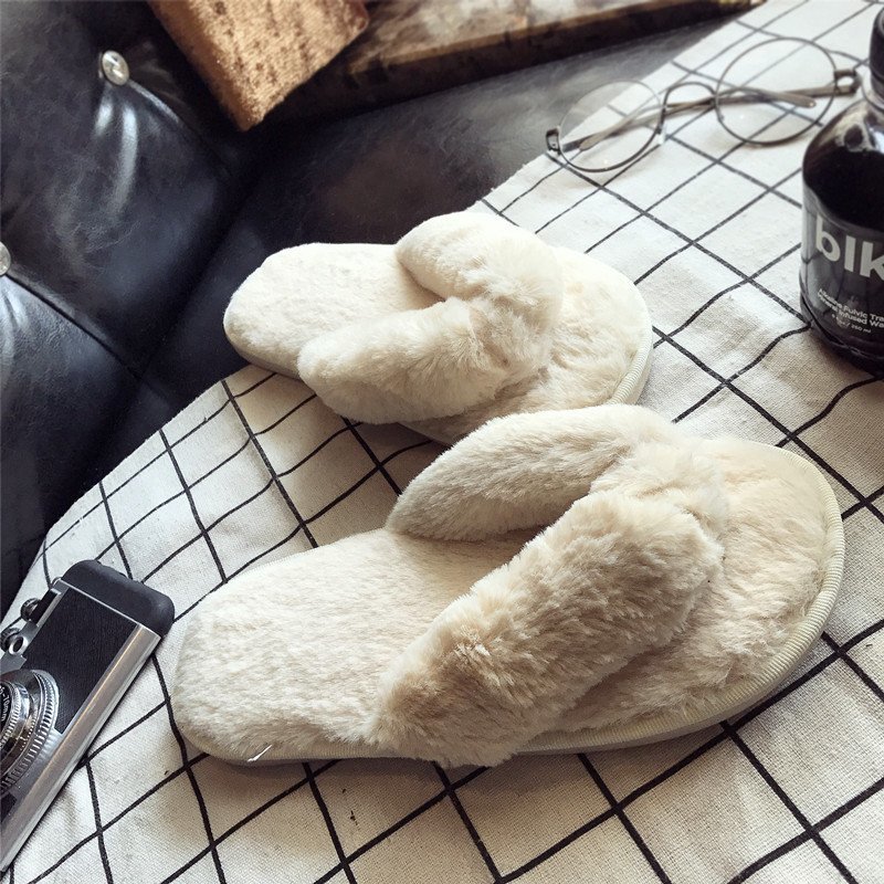 Cross Warm Fluffy Furry Slippe - Fluffy Fur Slipper reseña y precio