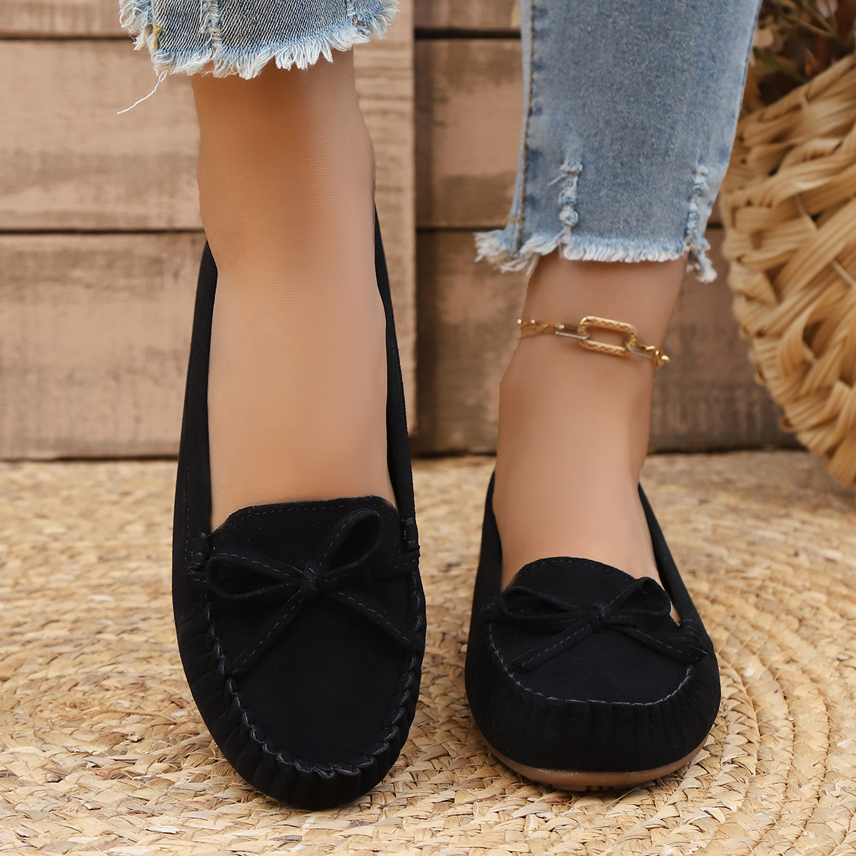 Spring and Autumn Elegant Roun - Women Shoes Casual reseña y precio