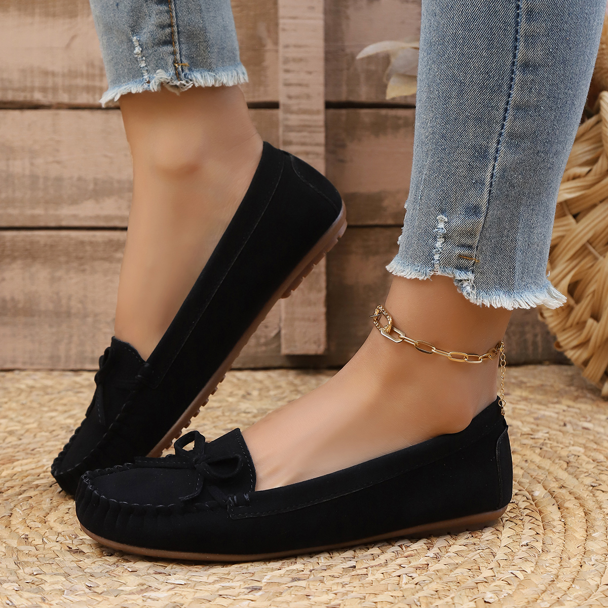 Spring and Autumn Elegant Roun - Women Shoes Casual reseña y precio