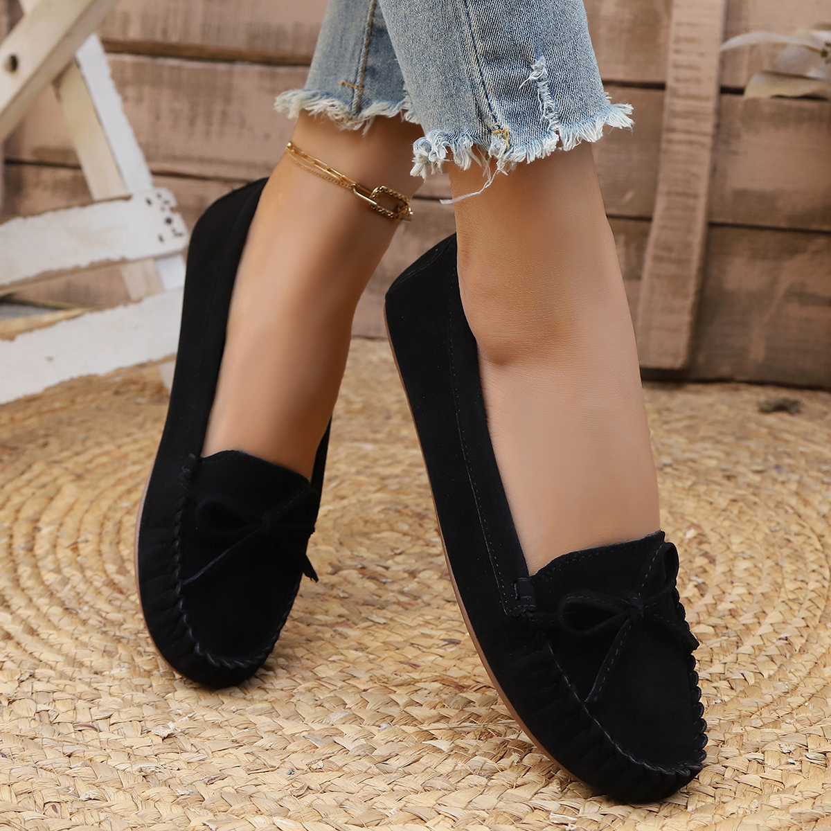 Spring and Autumn Elegant Roun - Women Shoes Casual reseña y precio