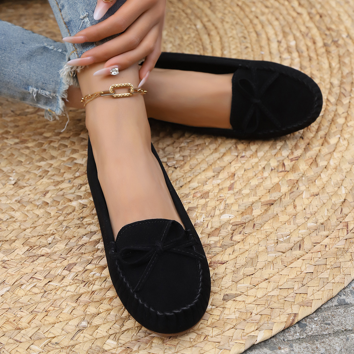 Spring and Autumn Elegant Roun - Women Shoes Casual reseña y precio