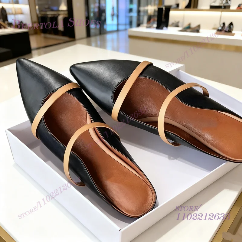 Flat Mules Half Round Pointed  - Pointed Toe Flat reseña y precio
