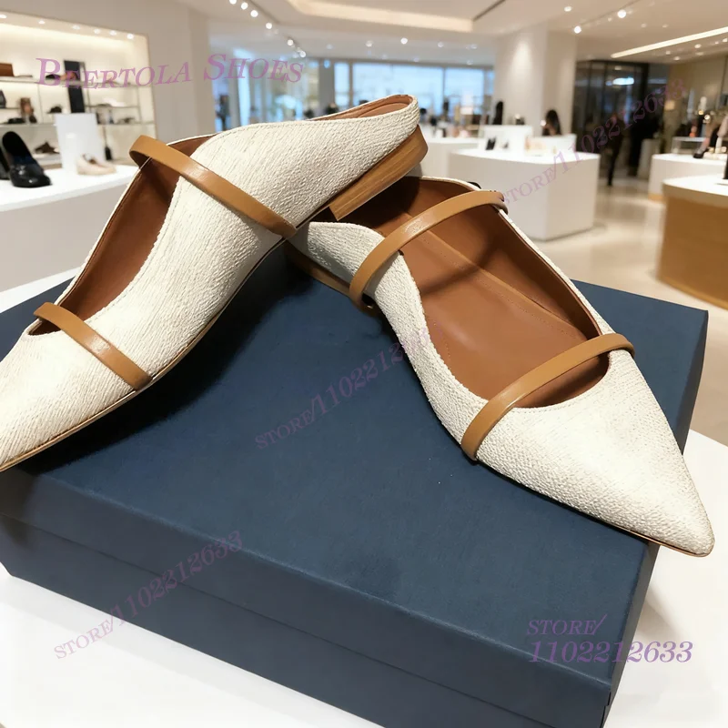 Flat Mules Half Round Pointed  - Pointed Toe Flat reseña y precio