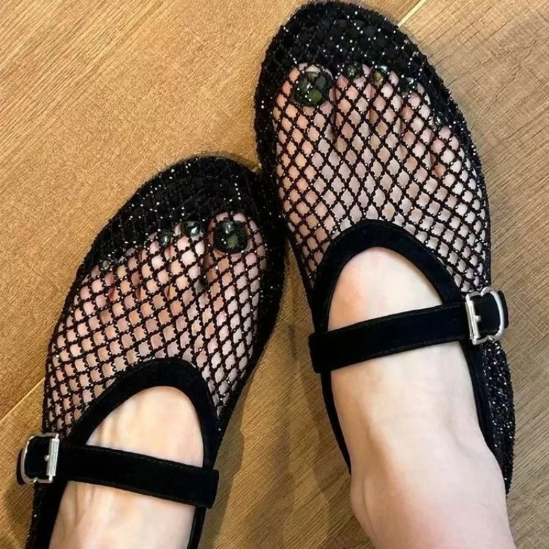 Hollow Rhinestone Baotou Sanda - Women'S Shoes Everyday reseña y precio
