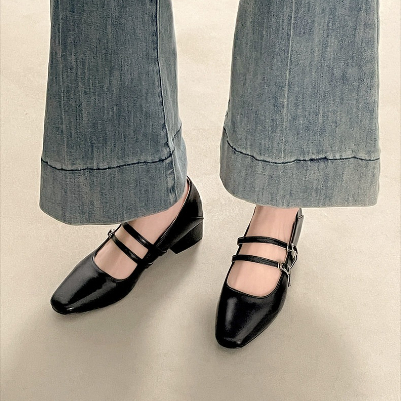 Square Toe Low Heel Women Silv - Women Shoes Casual reseña y precio