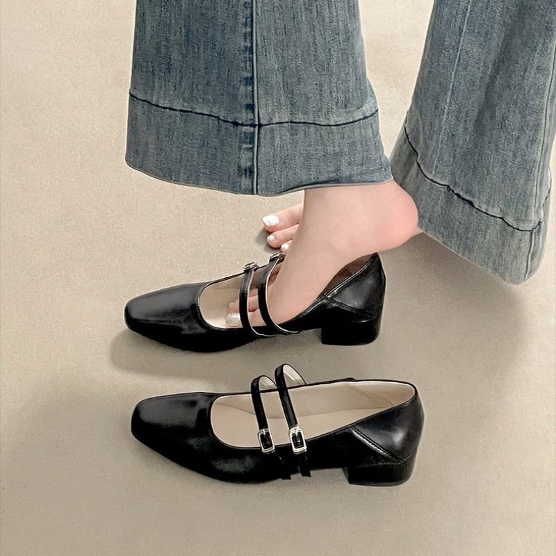 Square Toe Low Heel Women Silv - Women Shoes Casual reseña y precio