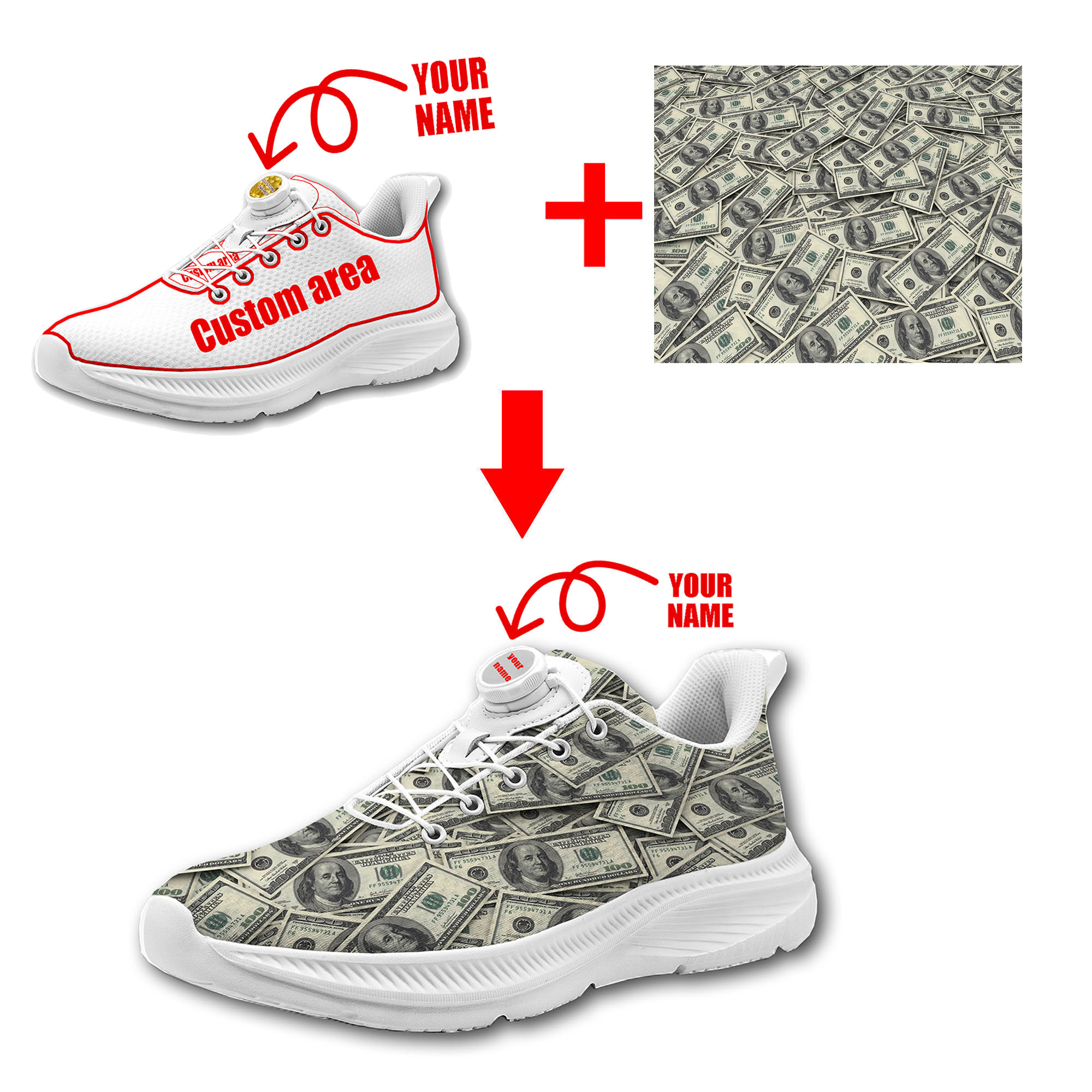 Custom Walking Shoes Men Woman - Women Shoes Logo reseña y precio