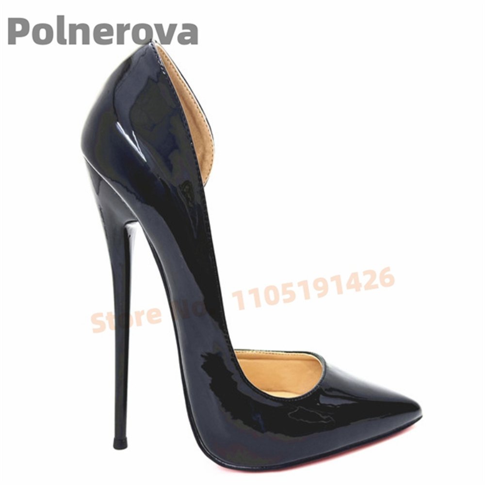 Black Side Empty Thin High Hee - Women'S Shoes In Size 12 reseña y precio