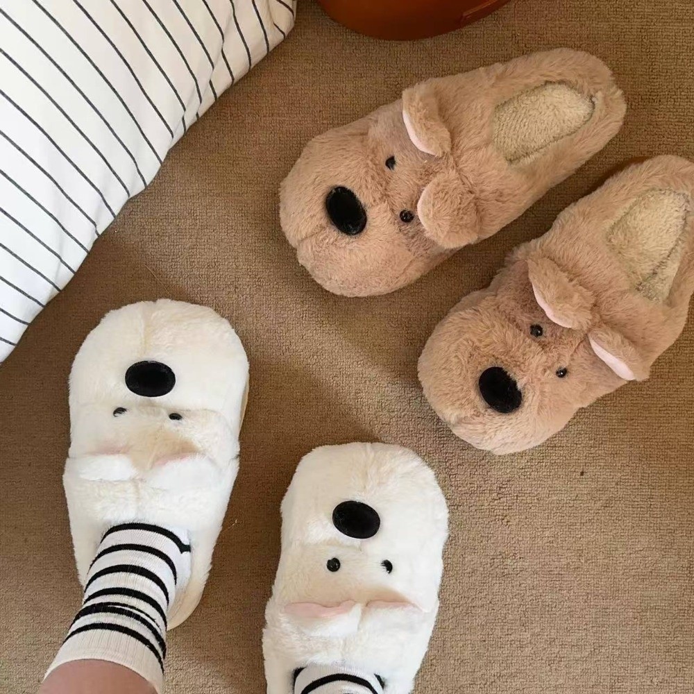 Fluffy Winter Puppy Plush Slip - Fluffy Fur Slipper reseña y precio