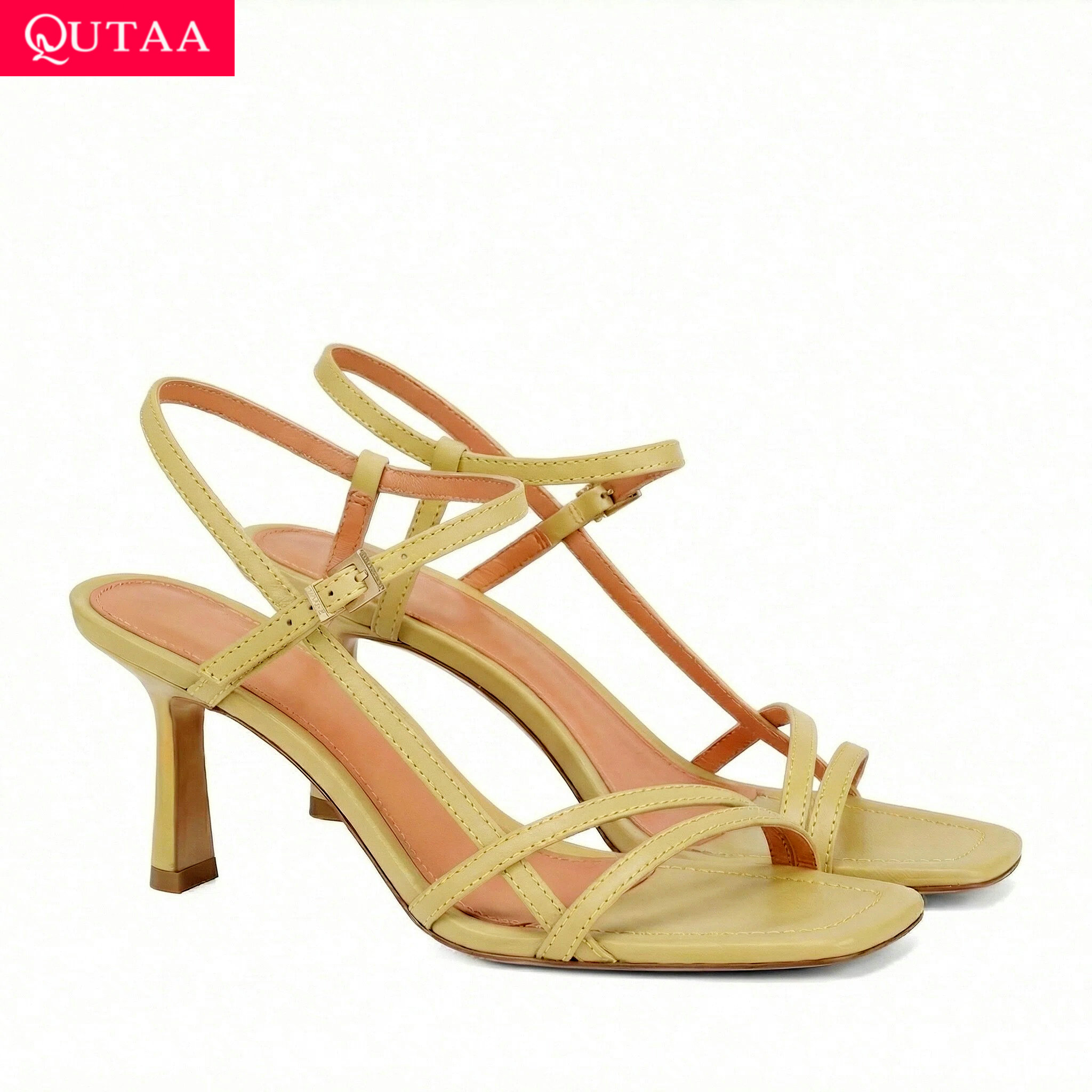 QUTAA Fashion High Heels Women - Women'S Shoes Kitten Heels reseña y precio