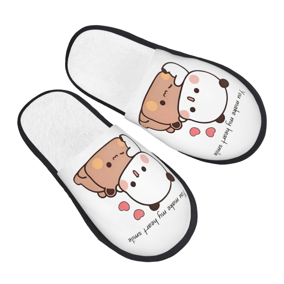 Custom Print Peach And Gomas B - Fluffy Fur Slipper reseña y precio