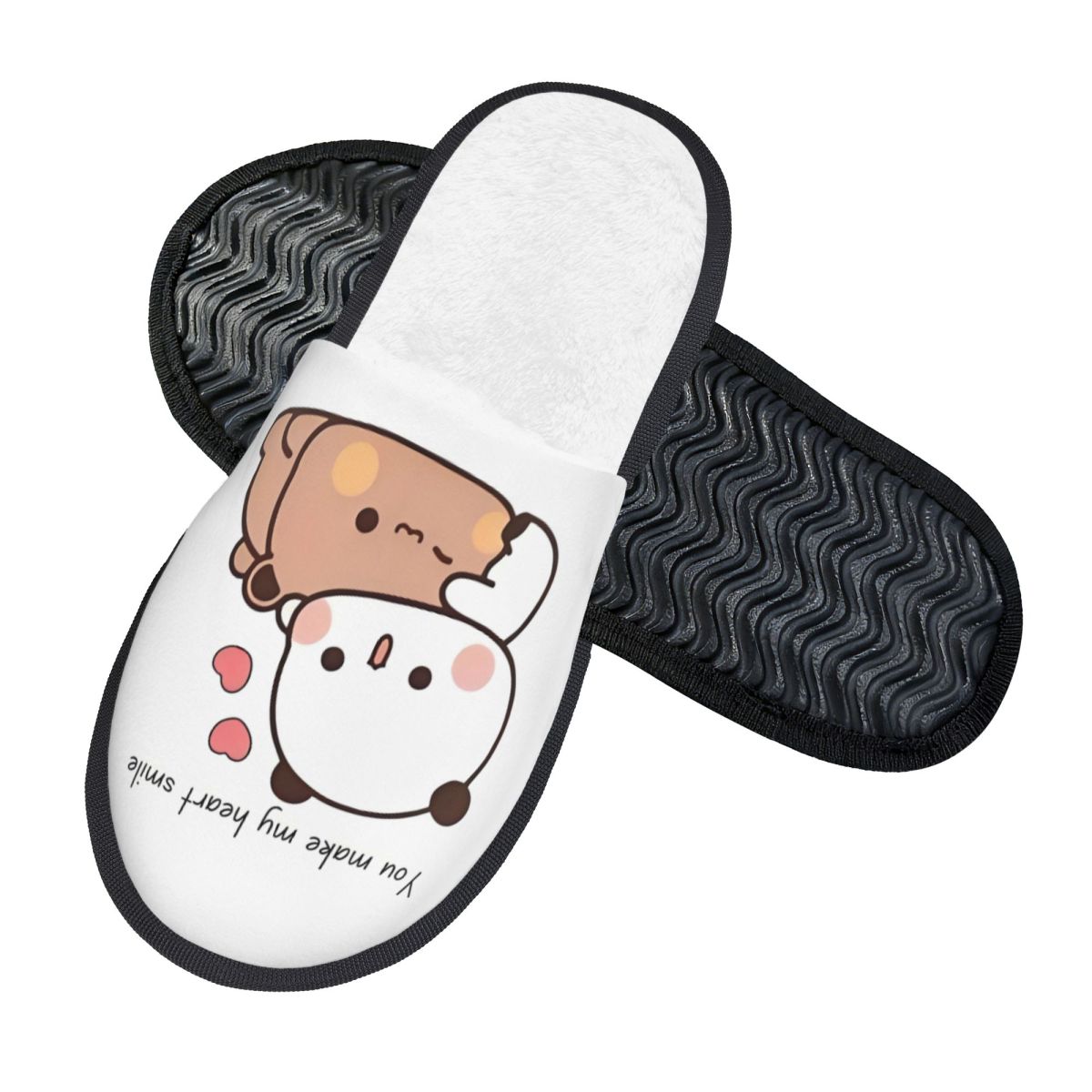 Custom Print Peach And Gomas B - Fluffy Fur Slipper reseña y precio