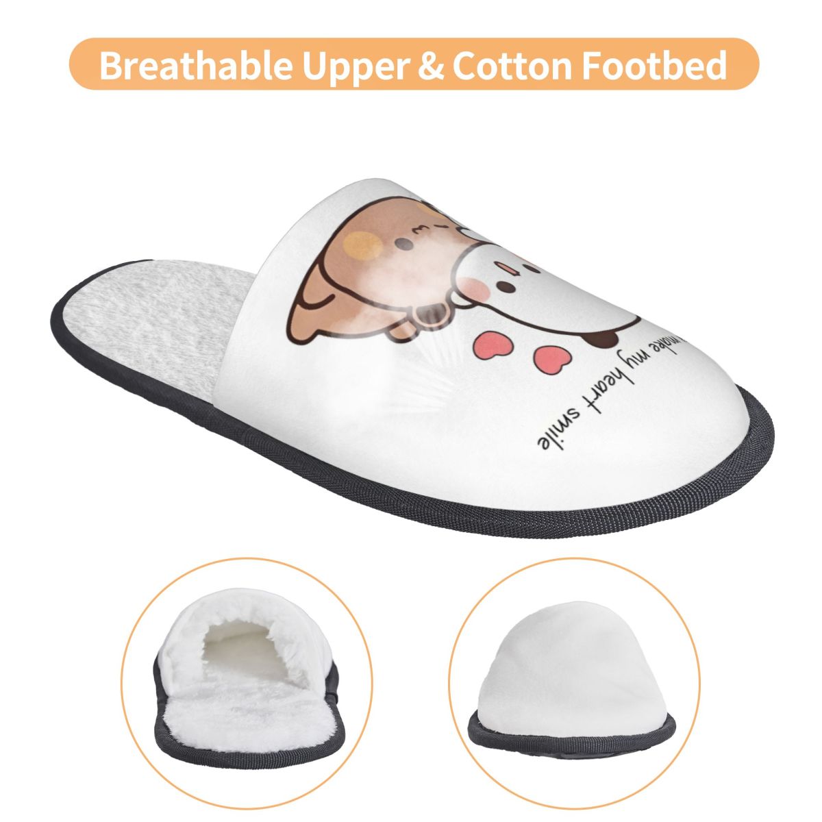 Custom Print Peach And Gomas B - Fluffy Fur Slipper reseña y precio